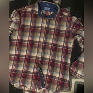 Vintage Pendleton Button Down Wool Shirt/ Light Jacket Mens Large